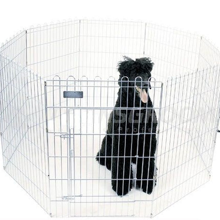 Show Tech X Pen Size 3 - Metal Puppy Pen, Dog Barrier, Height 8 Panels