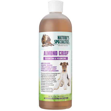 Nature's Specialties Almond Crisp Shampoo - texture and volume enhancing shampoo for dogs and cats, concentrate 1:32