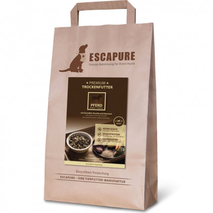 Escapure Premium Horse - high-quality dog food, oven-baked horse meat