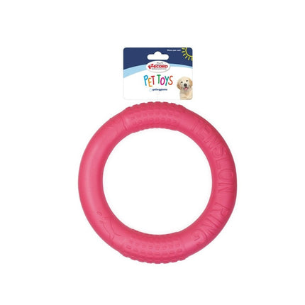 Record Floating Dog Ring Toy - large throwing ring for dogs, lightweight, floating