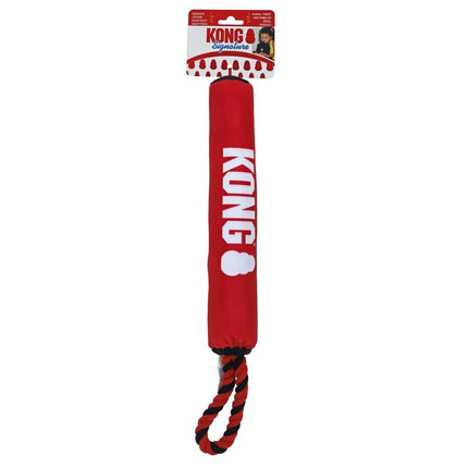 KONG Signature Stick with Rope (31cm) - safe fetch toy for dogs, with a rope