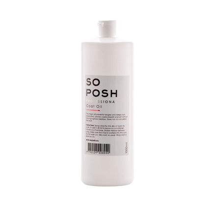 So Posh Coat Oil - lightweight oil for grooming long-haired dogs and poodles, making it easier to detangle fur