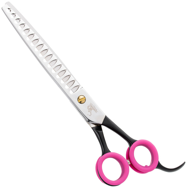 P&W The BlackSmith Chunker Scissors - high-quality, professional single-sided thinning shears, 16 teeth