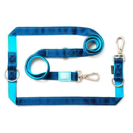 Max&Molly Multi-Leash Matrix Sky - adjustable leash for dogs with reflective stitching, 200cm