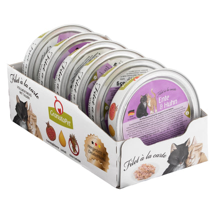 GranataPet Filet à la carte Duck & Chicken - wet food for cats, fillets in their own sauce, duck and chicken