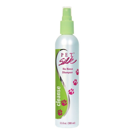 Pet Silk No Rinse Shampoo - spray shampoo for quick pet baths, eliminates unpleasant odors