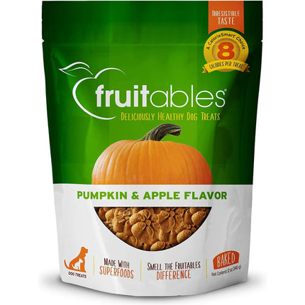 Fruitables Pumpkin & Apple Dog Treats - pumpkin cookies for dogs, with apple