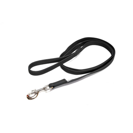 Julius K9 Supergrip Color & Gray Training Leash Black - training leash with handle, black, non-slip