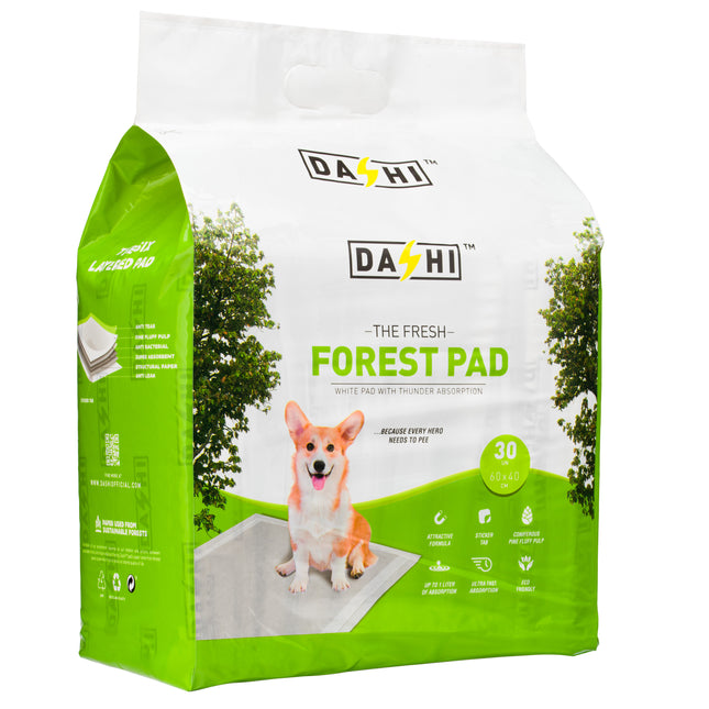 Dashi Forest Pads 30 pcs - antibacterial hygiene pads for pets, made from pine fluff