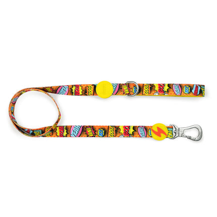 Dashi Boom Leash 120cm - urban tape leash for dogs, comic pattern