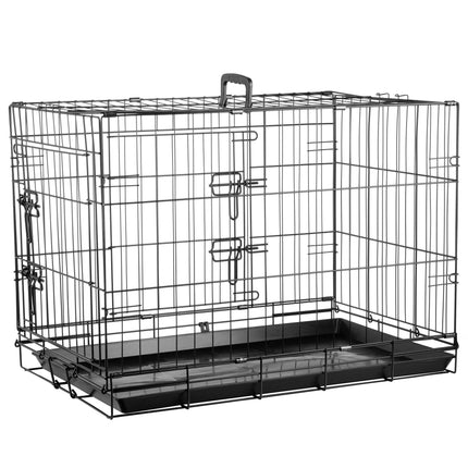 Flamingo Mezo - metal dog cage, M: