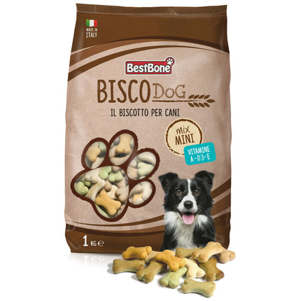 Best Bisco Dog Mini Mix - delicious treats for dogs, available in four flavors - Weight: