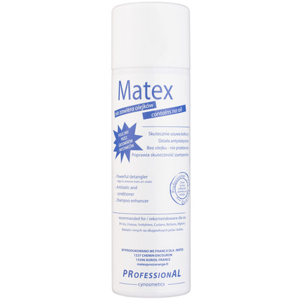 Matex - anti-static coat conditioner for tangles, adds volume