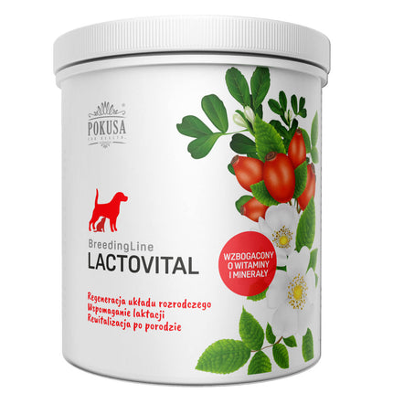 Pokusa BreedingLine LactoVital - vitamin preparation stimulating lactation, regenerating the reproductive system, and improving the condition of nursing bitches.