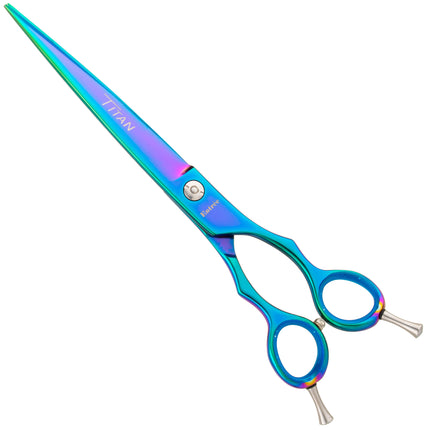 Geib Entree Titan Straight Scissors - high-quality straight scissors with a single-sided micro-grind and titanium coating